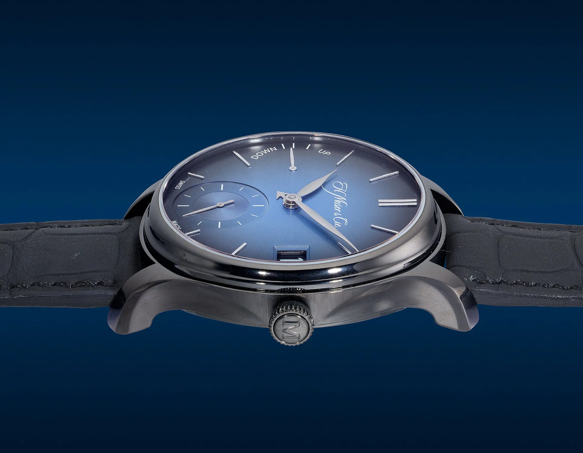 H. Moser & Cie. Moser Perpetual 1 1341-0505 40mm Titanium Blue 3