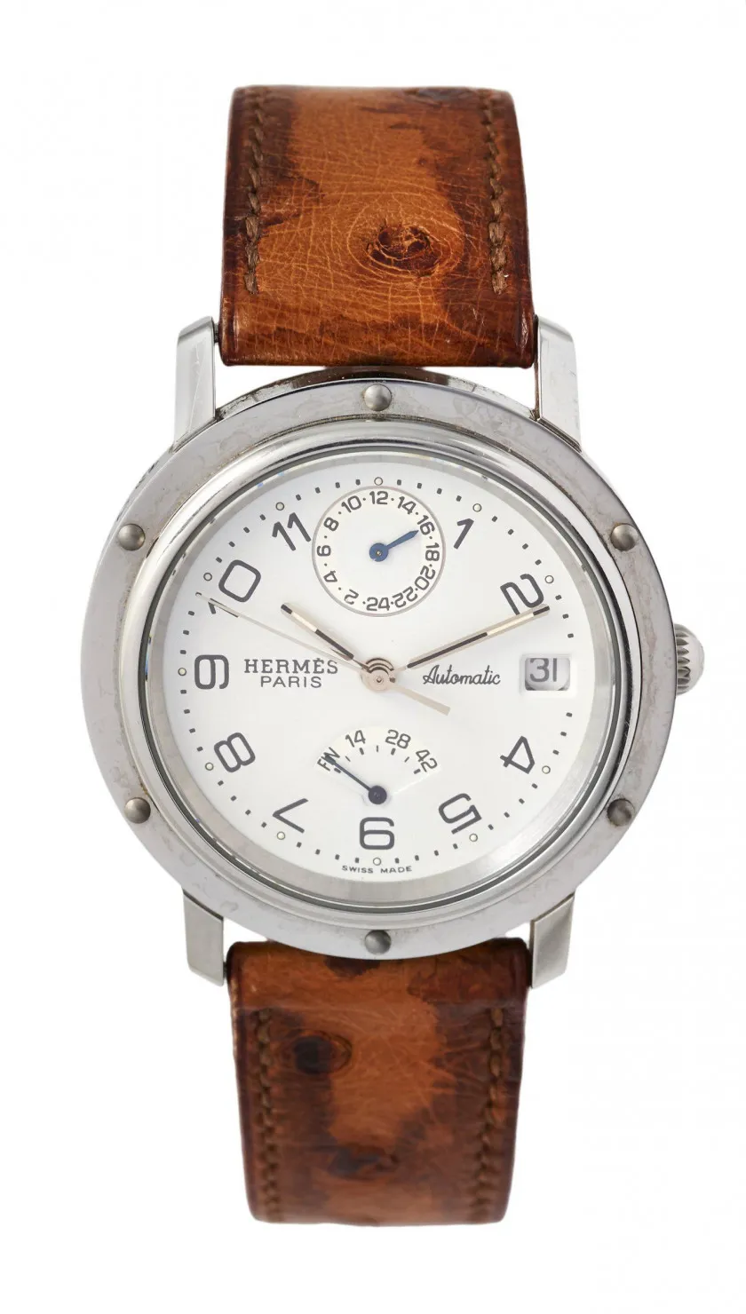 Hermès Clipper CL5.710 36mm Stainless steel White