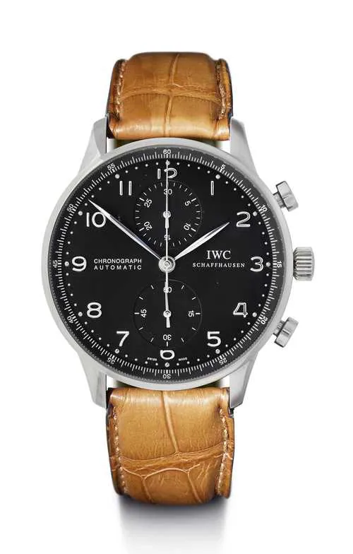 IWC Portuguese Chronograph IW3714 41mm Stainless steel Black