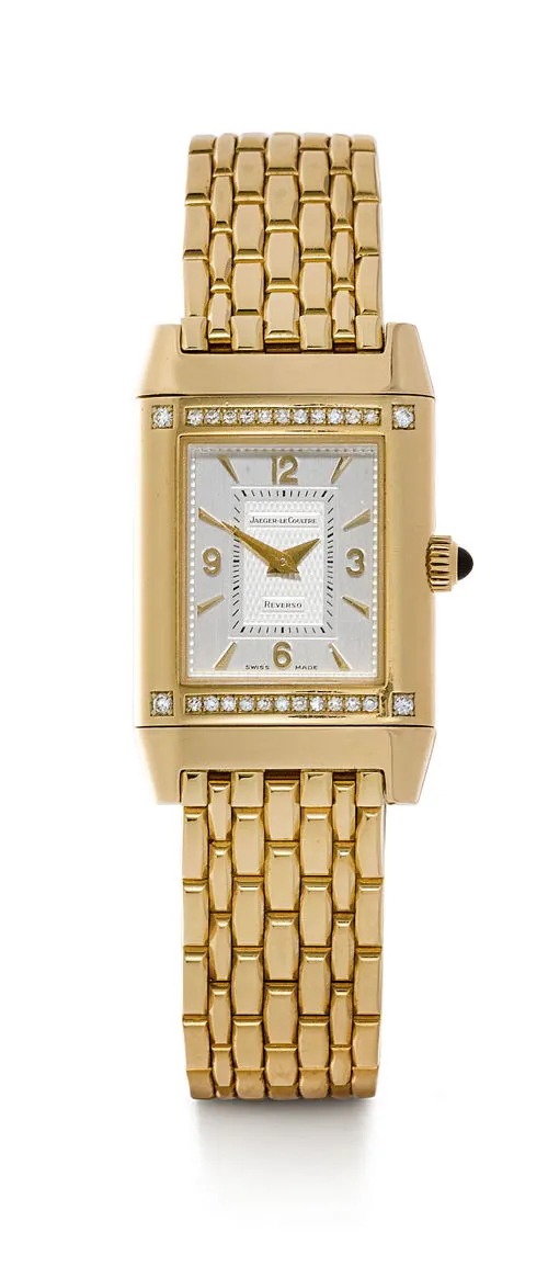 Jaeger-LeCoultre Reverso 265.1.86 21mm Yellow gold and Diamond Silver