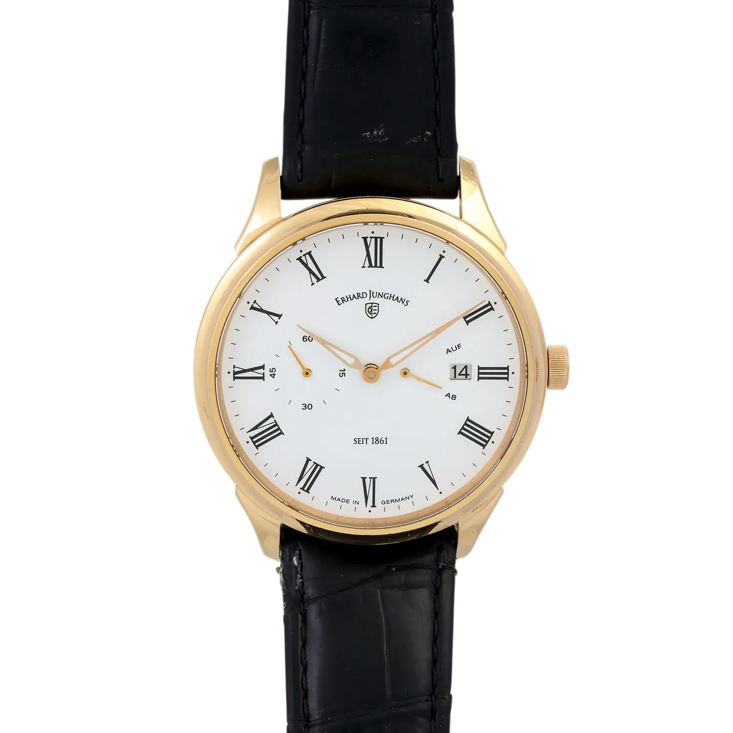 Junghans 028/9725.00 42mm Yellow gold White