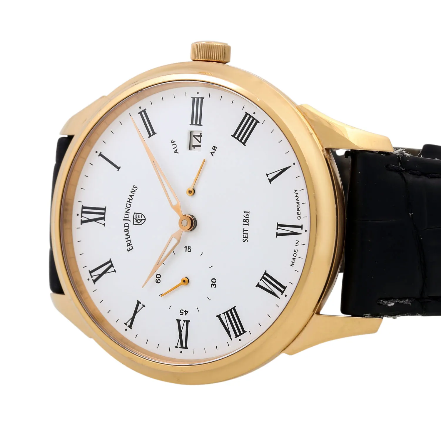 Junghans 028/9725.00 42mm Yellow gold White 5