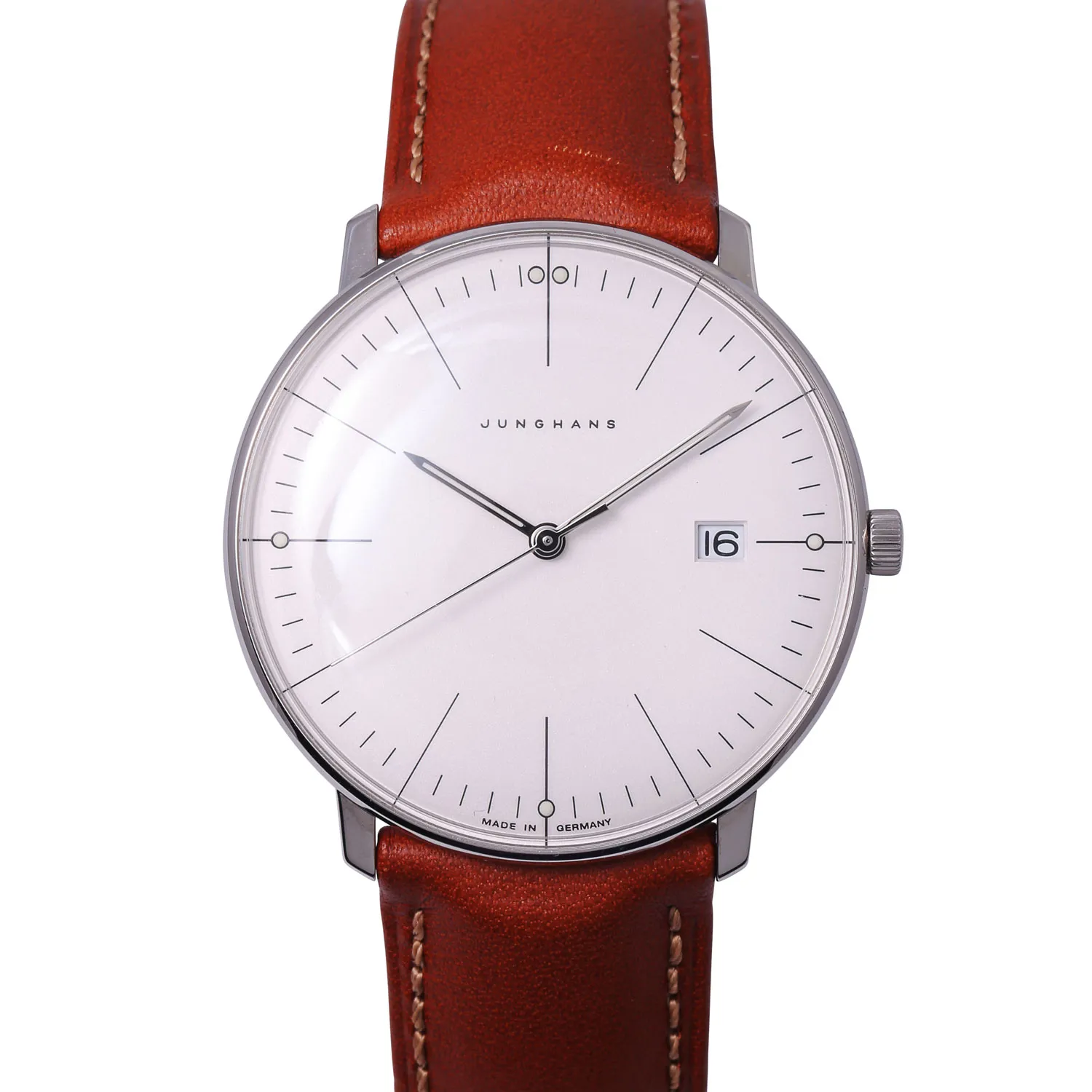 Junghans max bill 041/4763.00 38mm Stainless steel White
