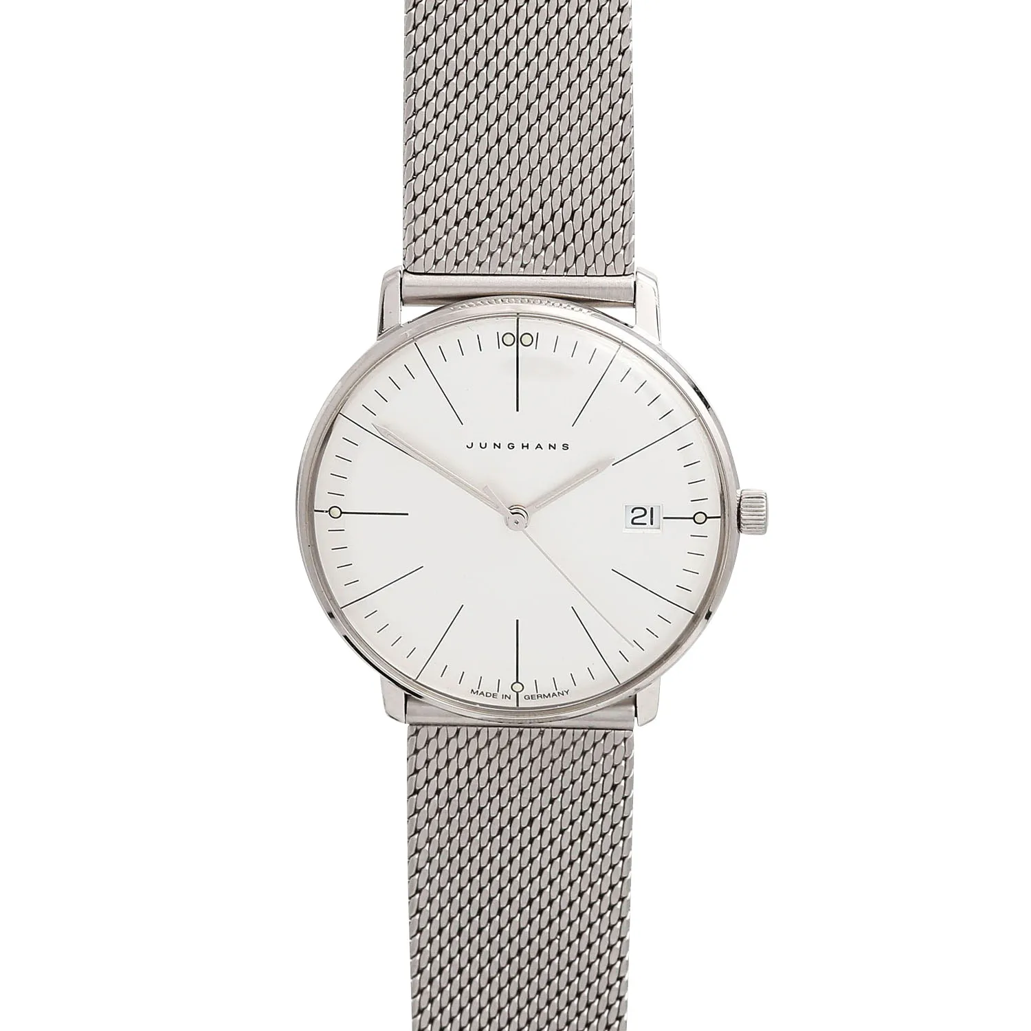 Junghans max bill 047/4250.44 nullmm Stainless steel White