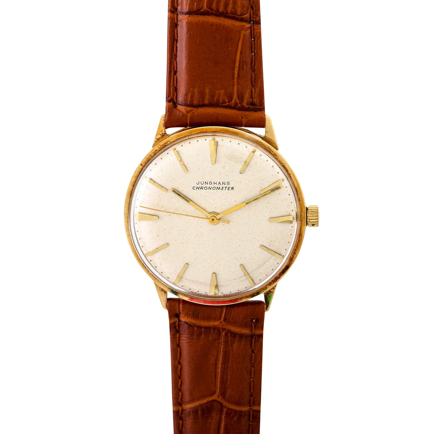 Junghans 33.5mm Yellow gold White