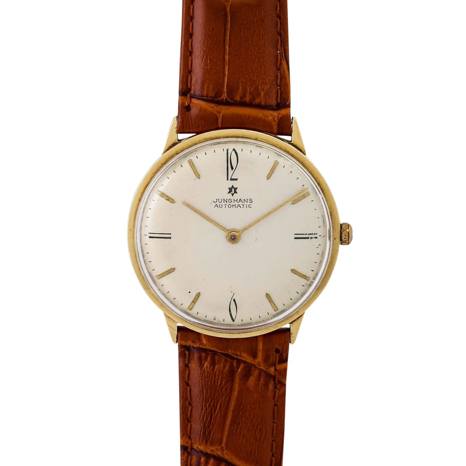 Junghans 34mm Yellow gold White