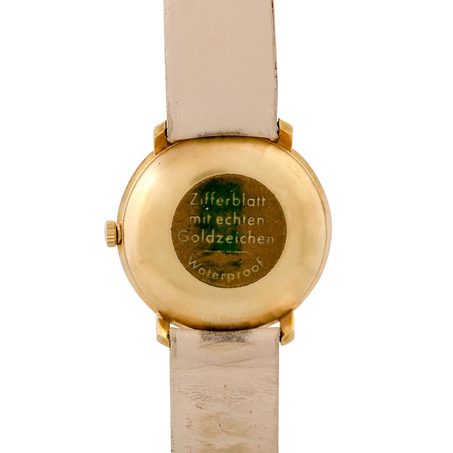 Junghans 35mm Yellow gold Cream 1