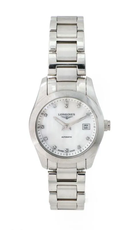 Longines Conquest L2.285.4 29.5mm Stainless steel Mother-of-pearl