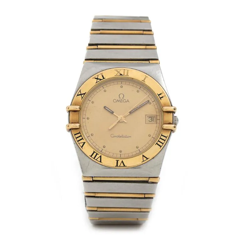 Omega Constellation 396.1070 33mm Yellow gold and stainless steel Gold silvered