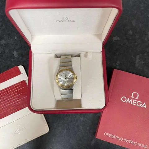 Omega Constellation Quartz 123.20.35.60.02.002 35mm Yellow gold and Stainless steel Silver