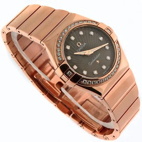 Omega Constellation 123.55.27.60.63.001 27mm Rose gold Brown