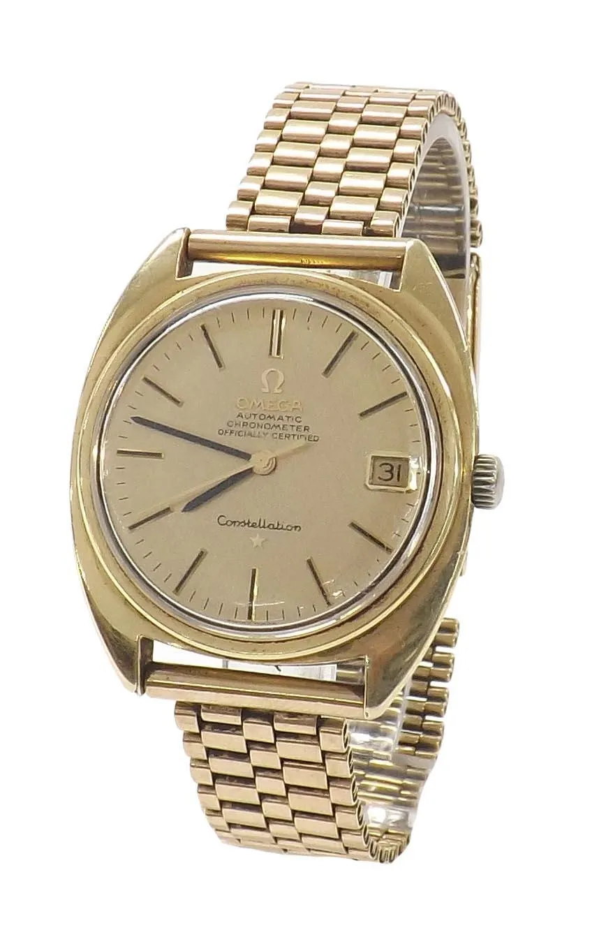 Omega Constellation CD 168017 SP 35mm Stainless steel and Gold-plated Champagne