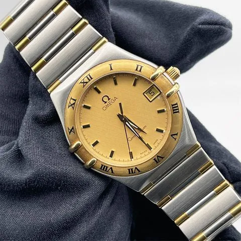Omega Constellation 33mm Gold/steel Champagne