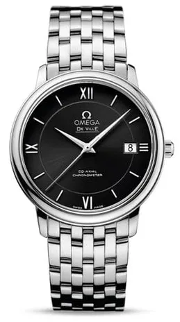 Omega De Ville Prestige 424.10.37.20.01.001 37mm Stainless steel Black