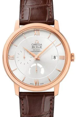 Omega De Ville 424.53.40.21.02.001 39.5mm Rose gold Silver