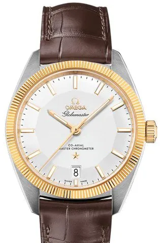 Omega Globemaster 130.23.39.21.02.001 39mm Yellow gold and Stainless steel Silver