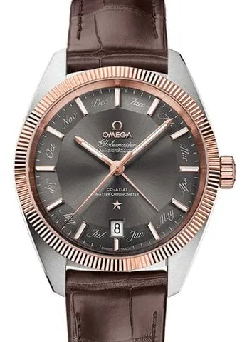 Omega Globemaster 130.23.41.22.06.001 41mm Yellow gold and Stainless steel Gray