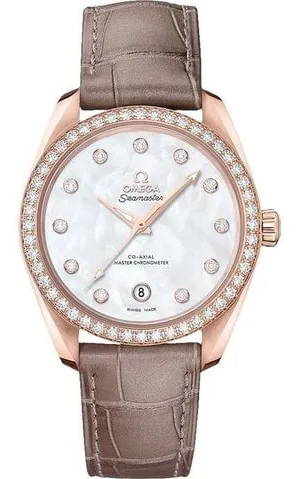 Omega Aqua Terra 220.58.38.20.55.001 38.5mm Rose gold Mother-of-pearl