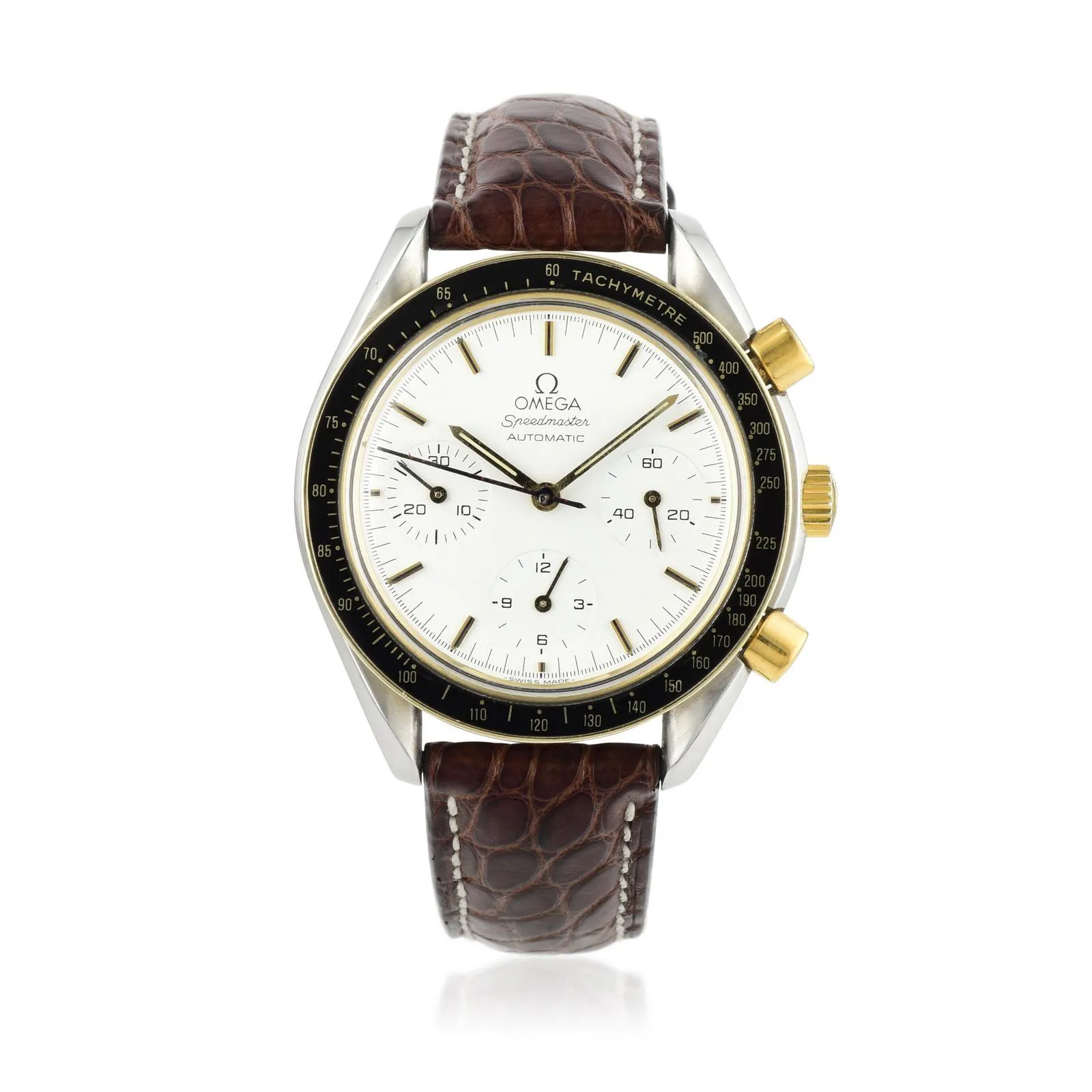 Omega Speedmaster 175.00.33 39mm Yellow gold and Stainless steel White