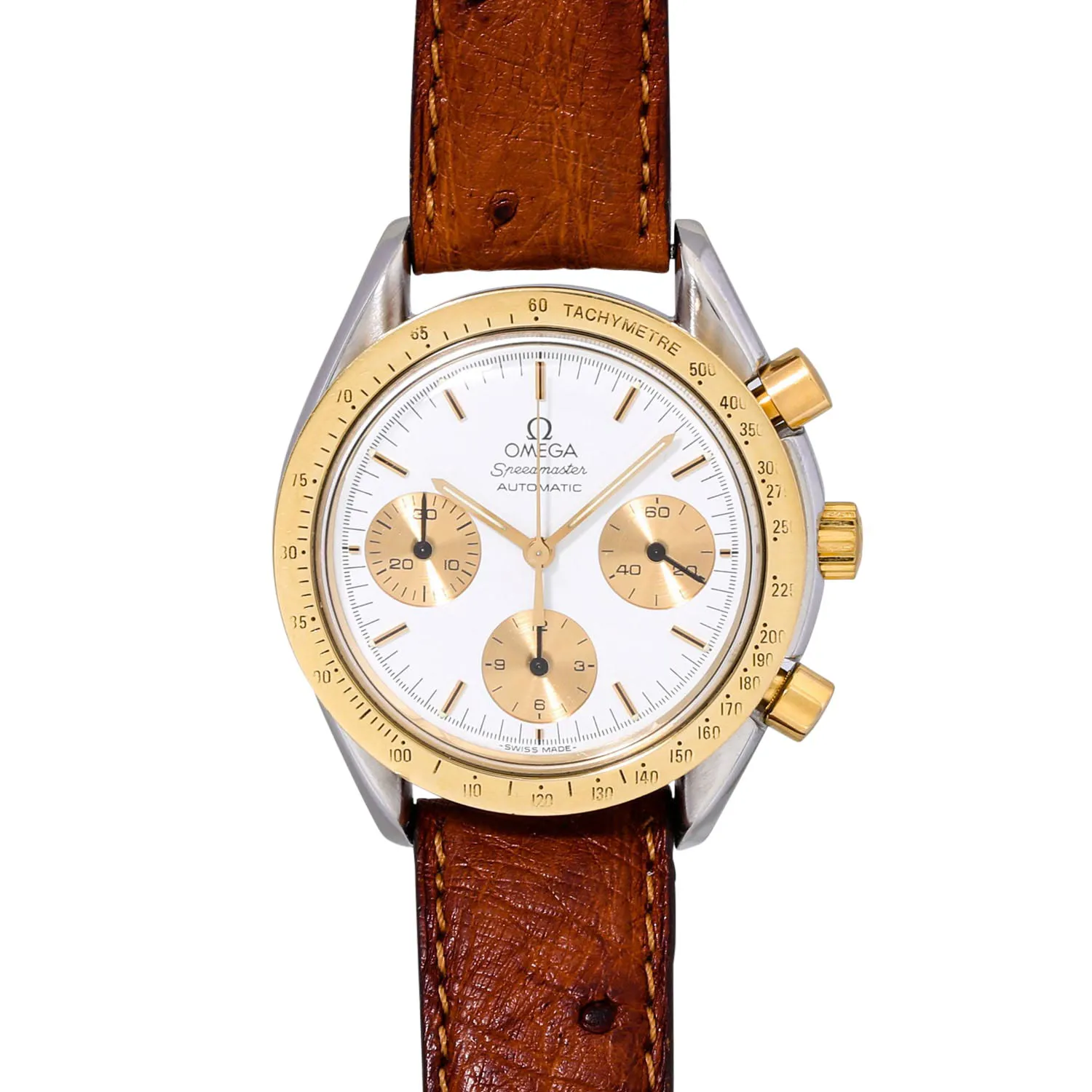 Omega Speedmaster 175.00.33 38mm Yellow gold and Stainless steel White