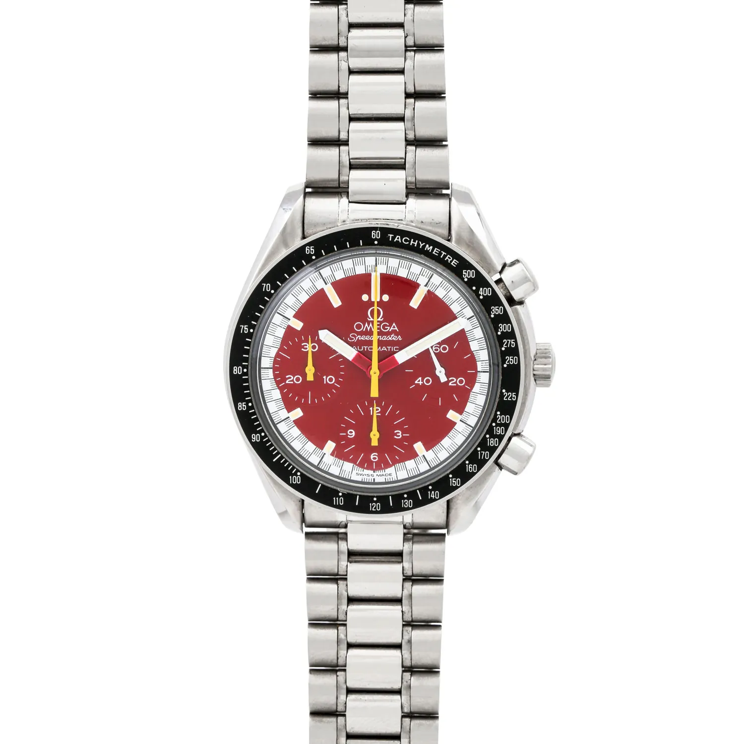 Omega Speedmaster Reduced 3810.61.41 39mm Stainless steel Red