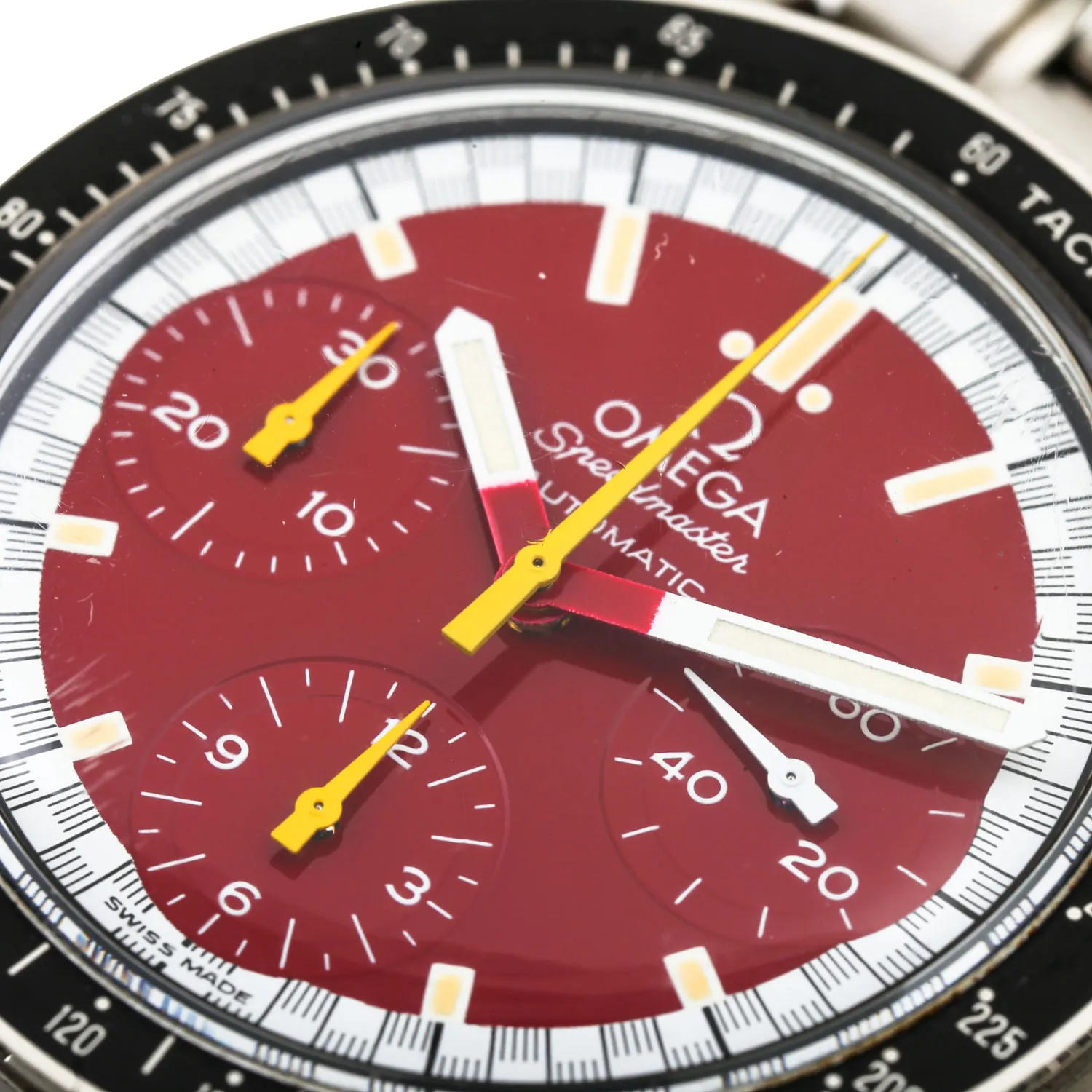 Omega Speedmaster Reduced 3810.61.41 39mm Stainless steel Red 4