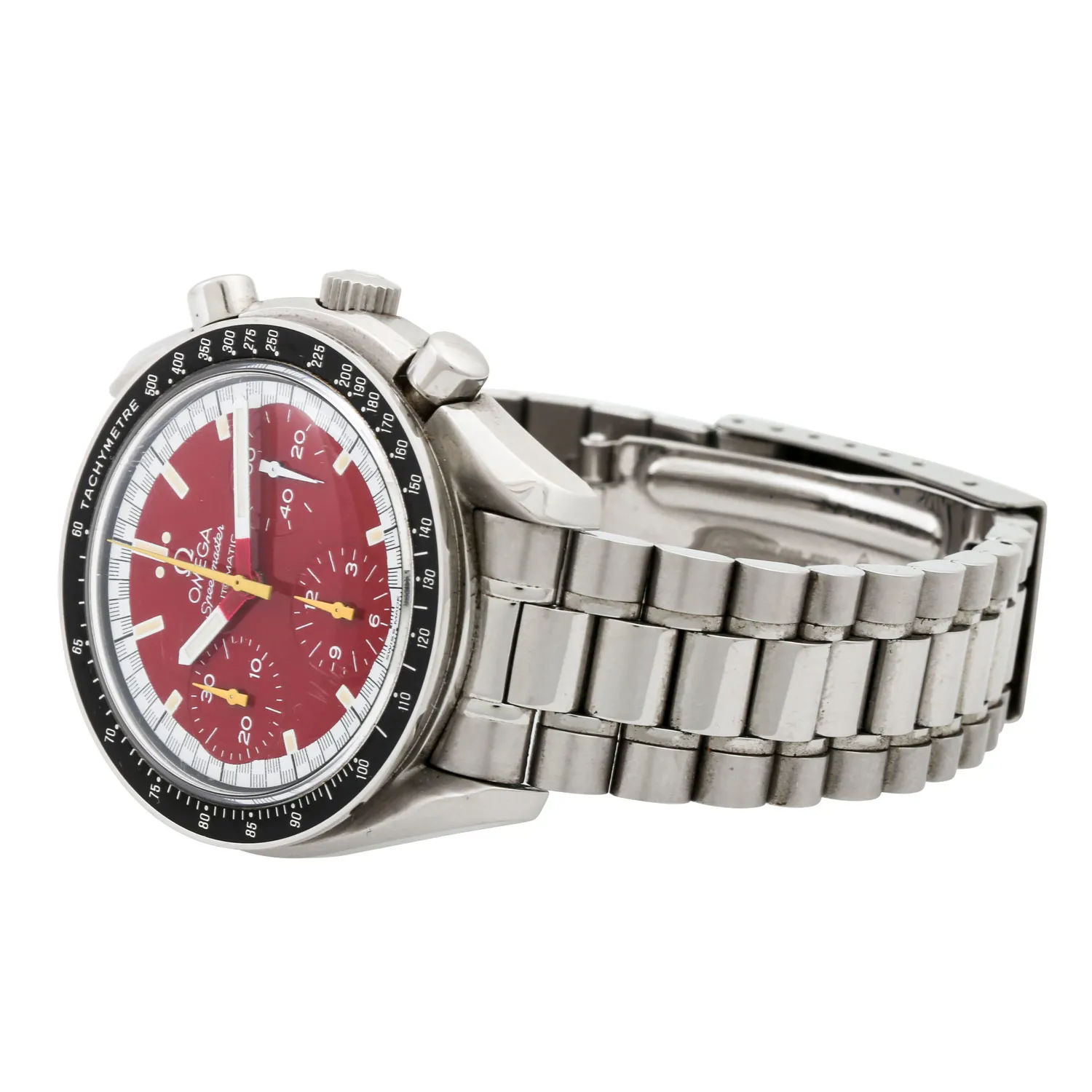 Omega Speedmaster Reduced 3810.61.41 39mm Stainless steel Red 6