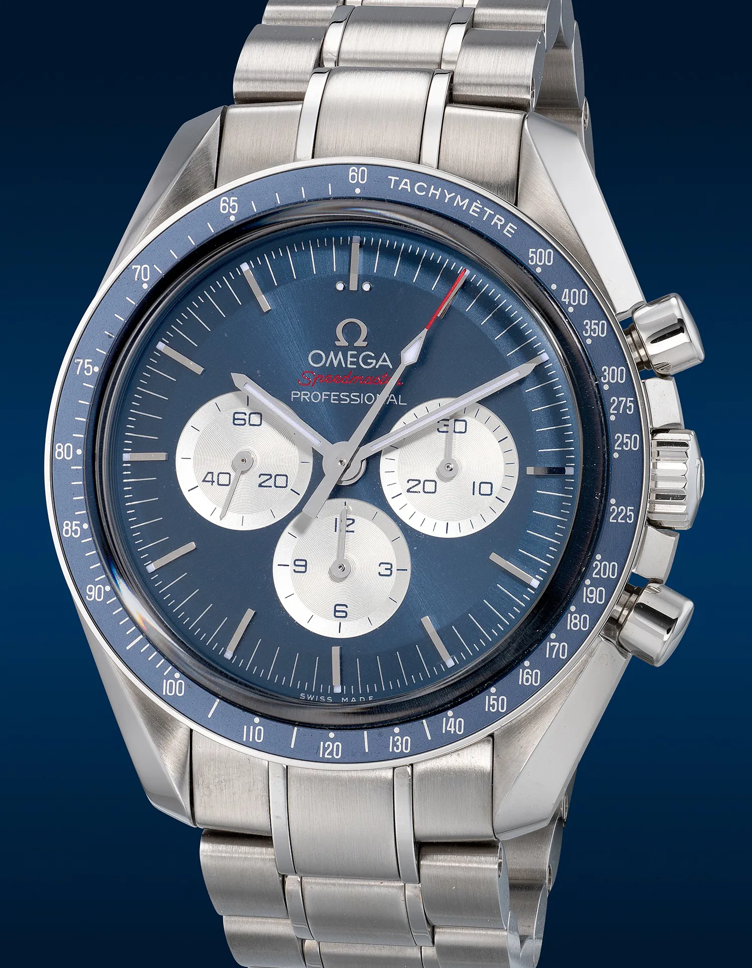 Omega Speedmaster Moonwatch 522.30.42.30.03.001 42mm Stainless steel Blue