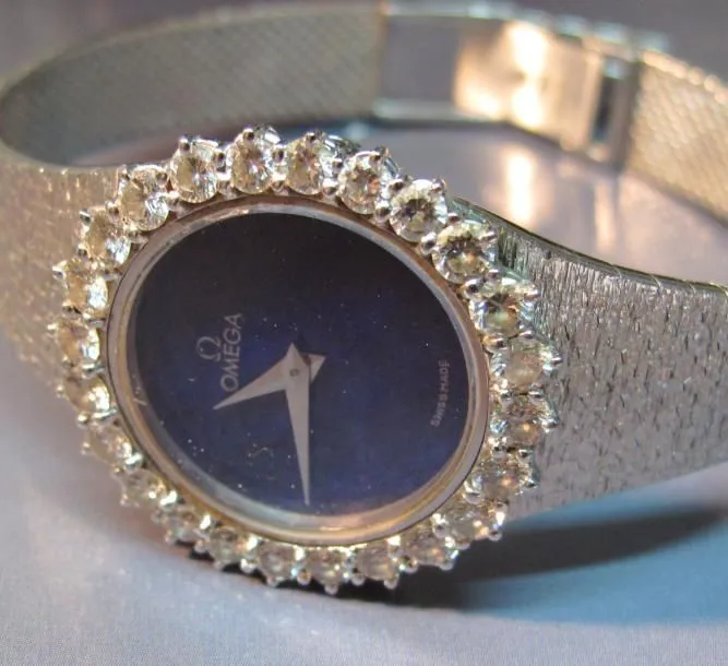 Omega White gold Lapis lazuli