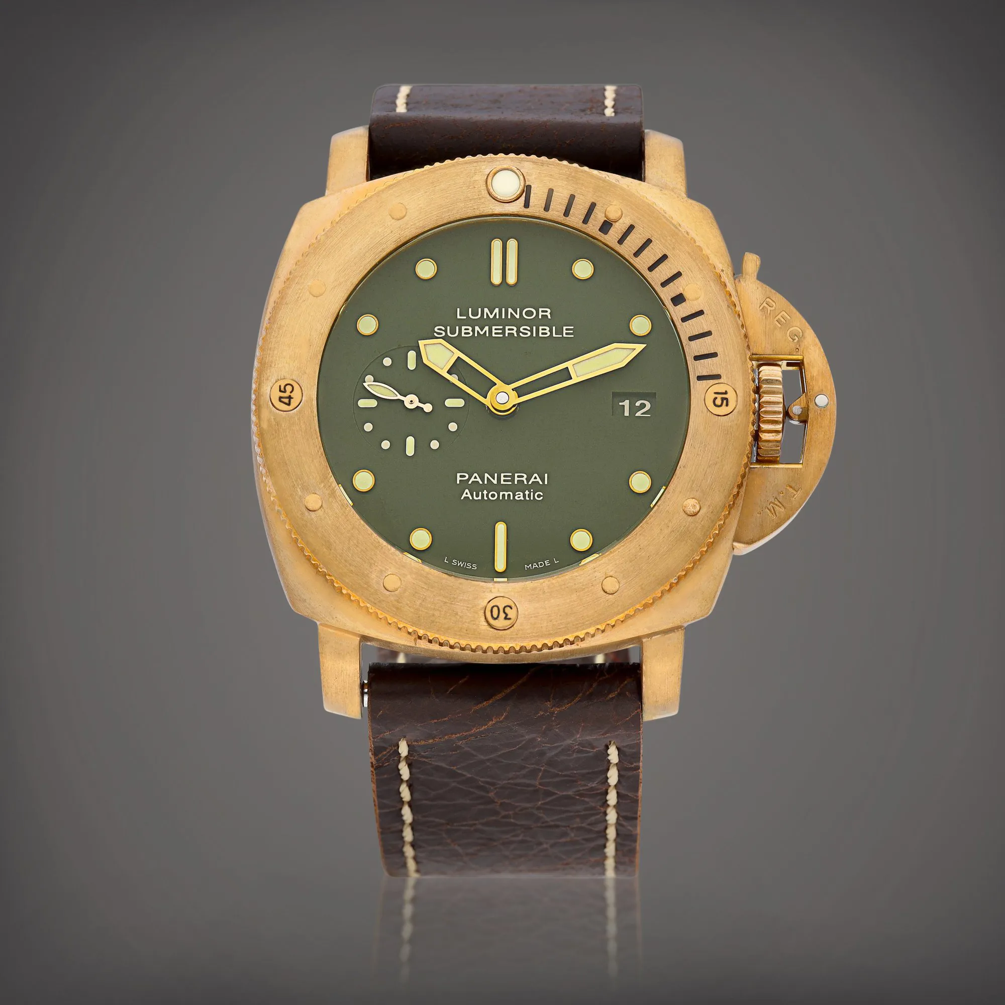 Panerai Luminor Submersible PAM 00382 47mm Bronze and Titanium Green