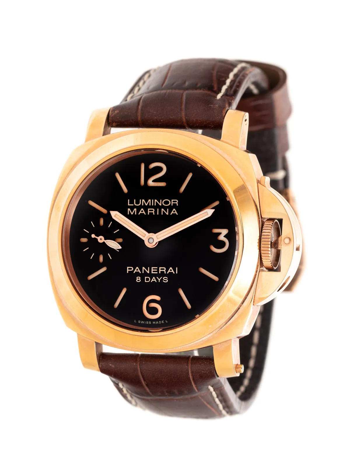 Panerai Luminor Marina 8 Days PAM 00511 44mm Rose gold Brown