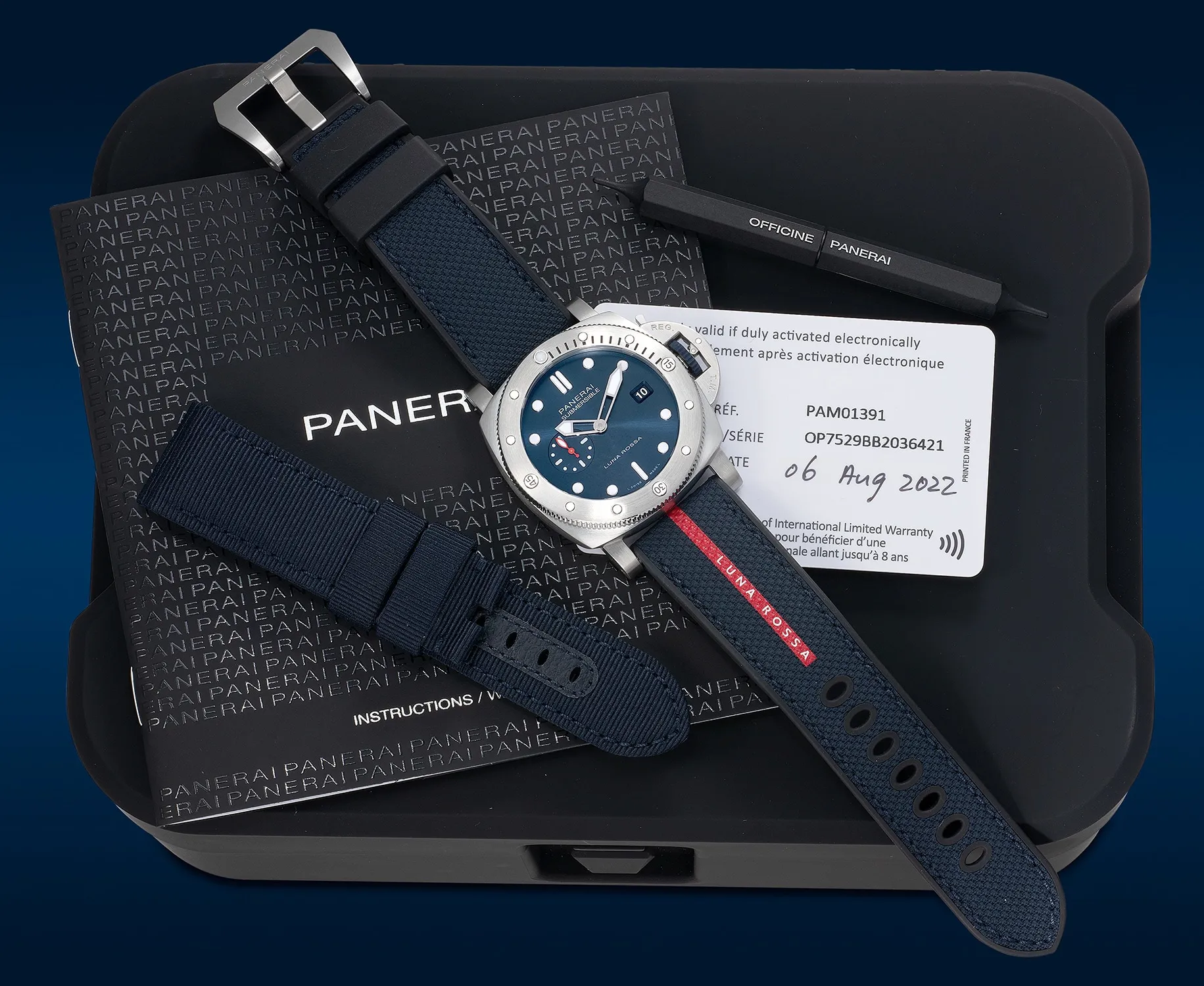 Panerai Submersible PAM 01391 44mm Stainless steel Blue 1