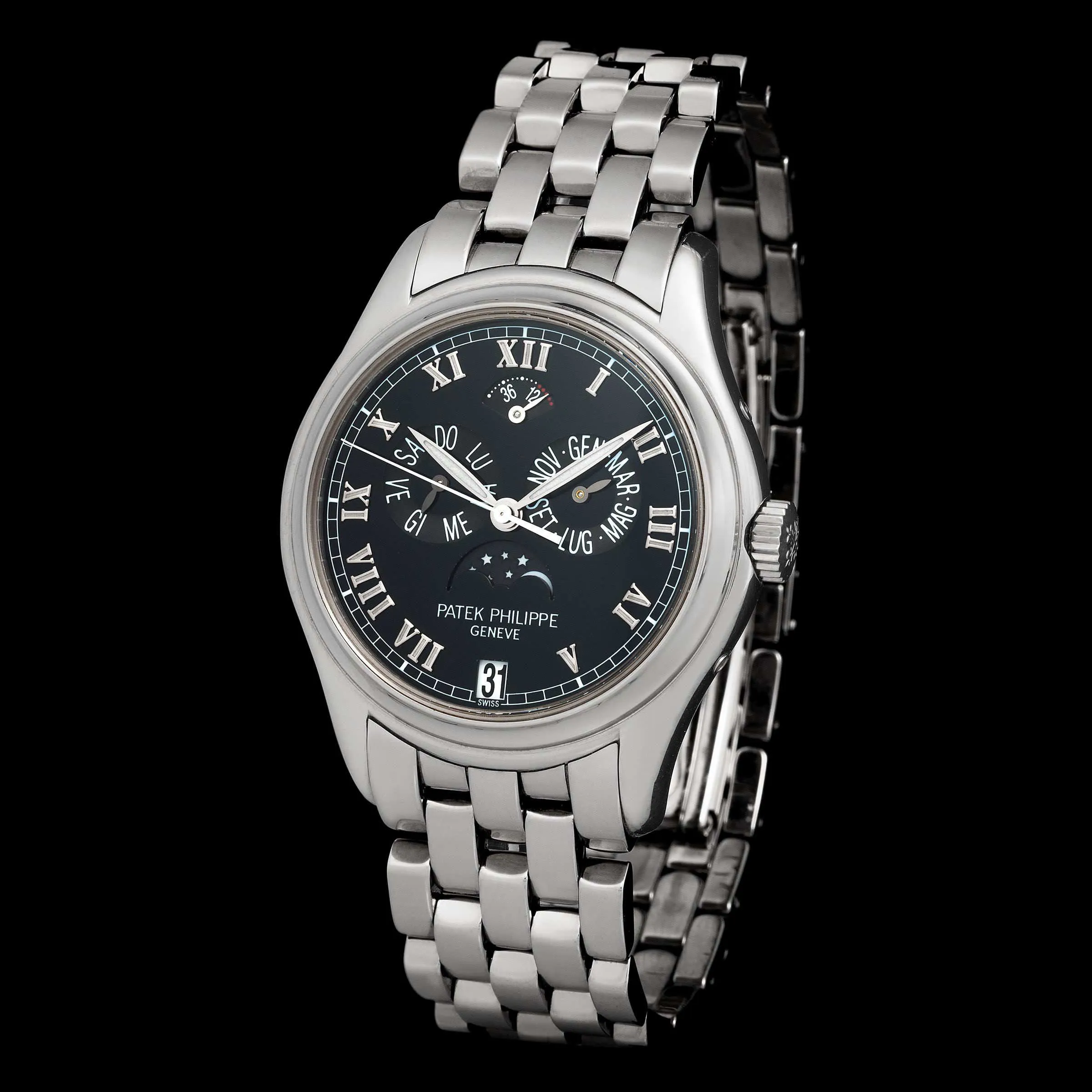 Patek Philippe Annual Calendar 5036/1G 37mm White gold Black