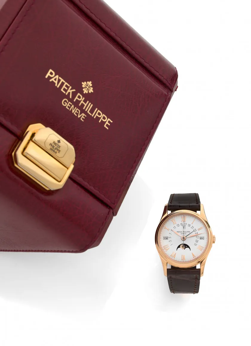 Patek Philippe 5050R 35.5mm Rose gold Silver 1