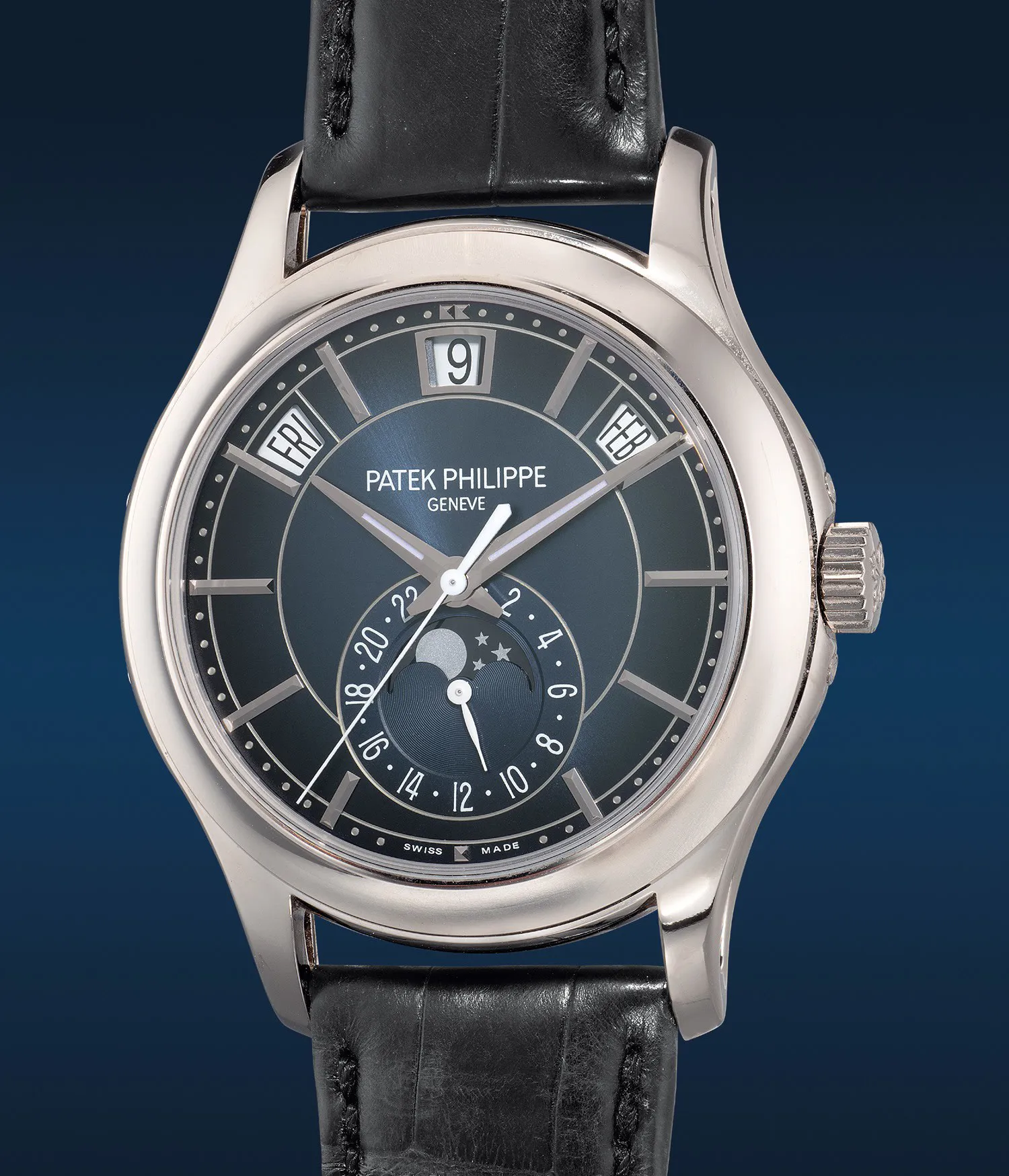 Patek Philippe Annual Calendar 5205G-013 40mm White gold Black