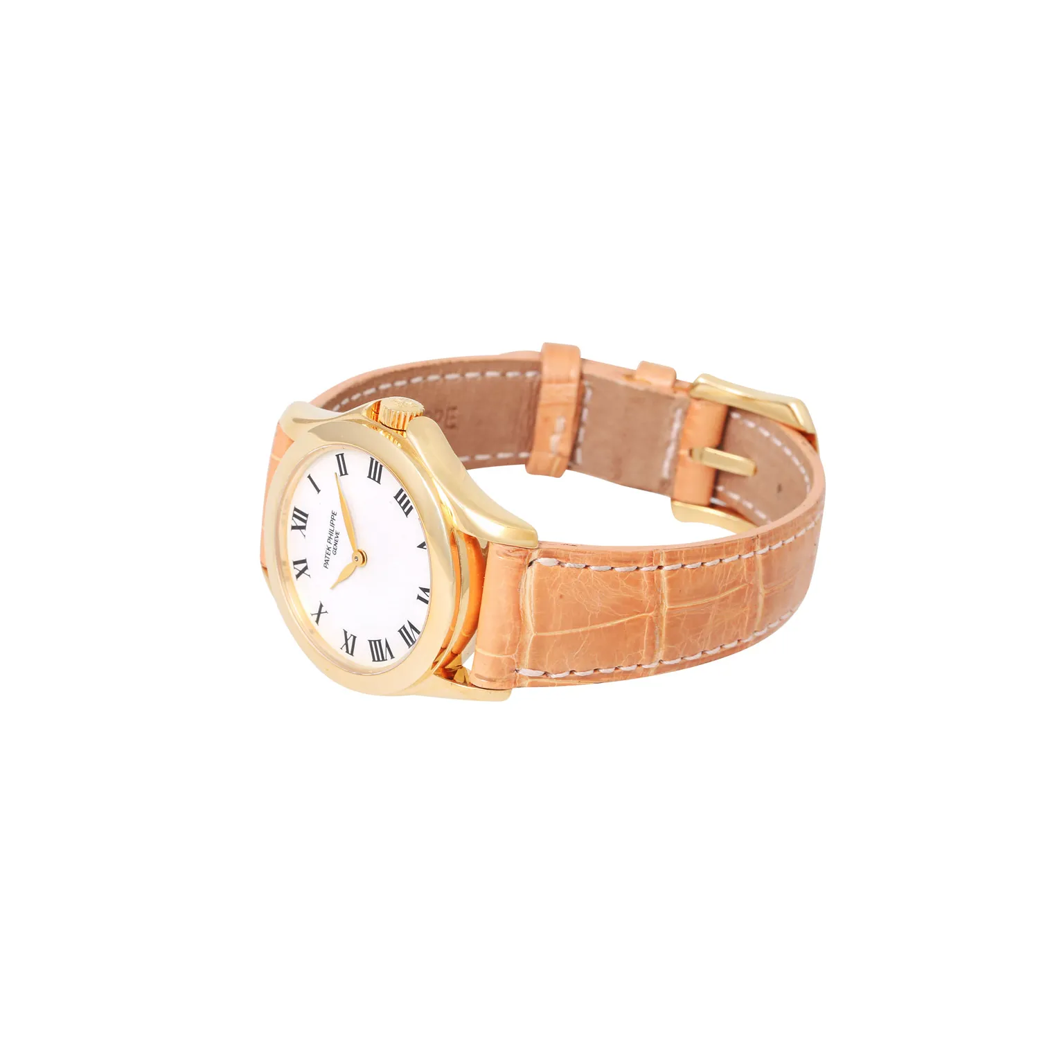 Patek Philippe Calatrava 4905 28mm Yellow gold White 6