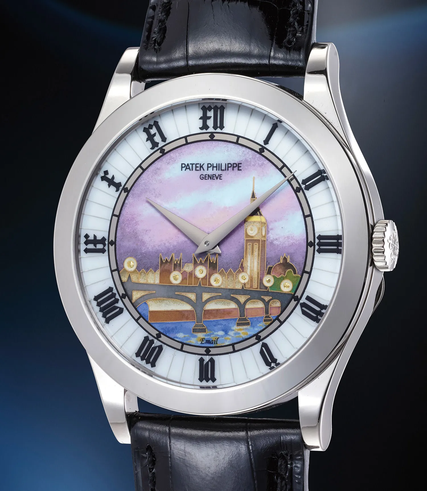 Patek Philippe Calatrava 5089G-041 38.5mm White gold Enamel