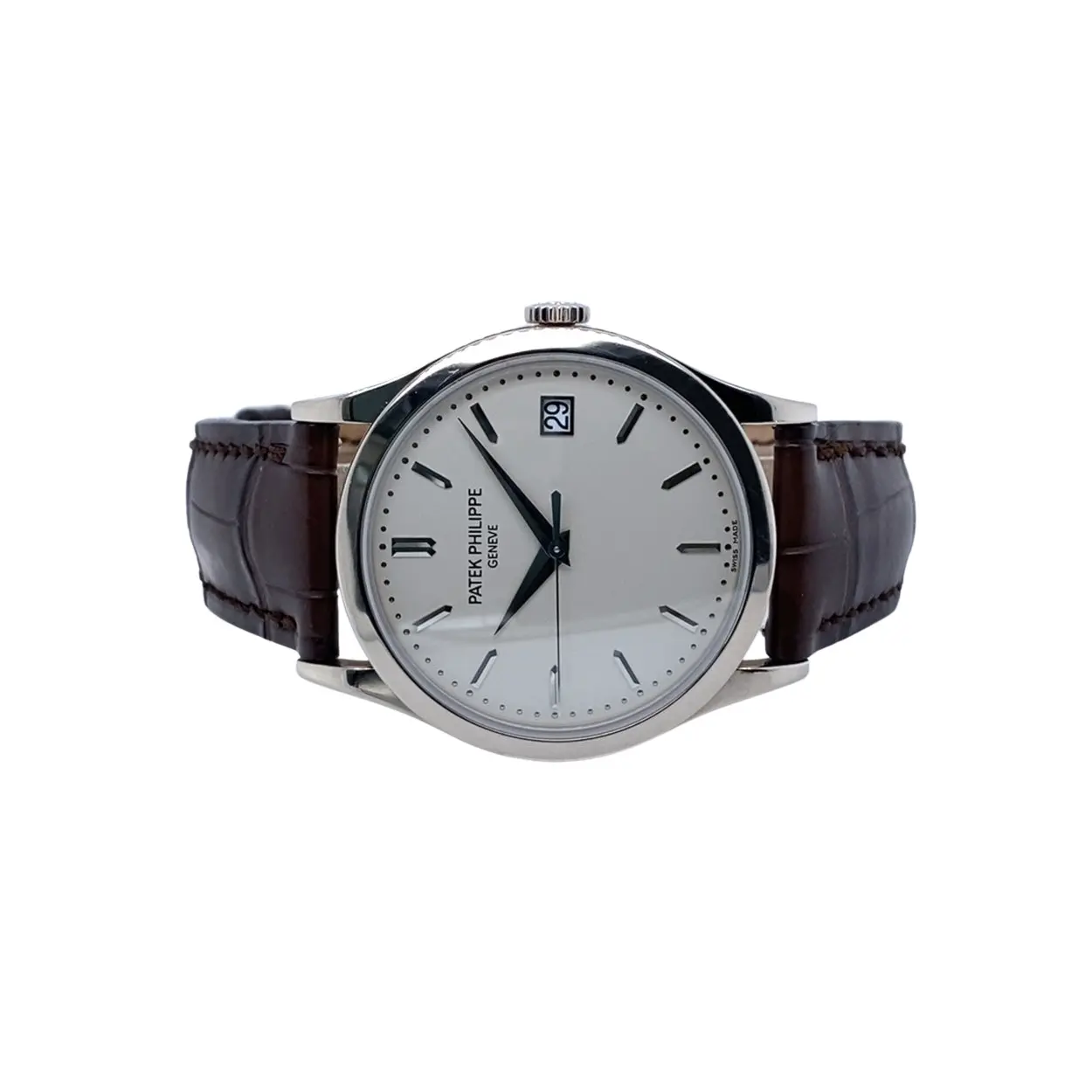 Patek Philippe Calatrava 5296G-010 38mm White gold Silver