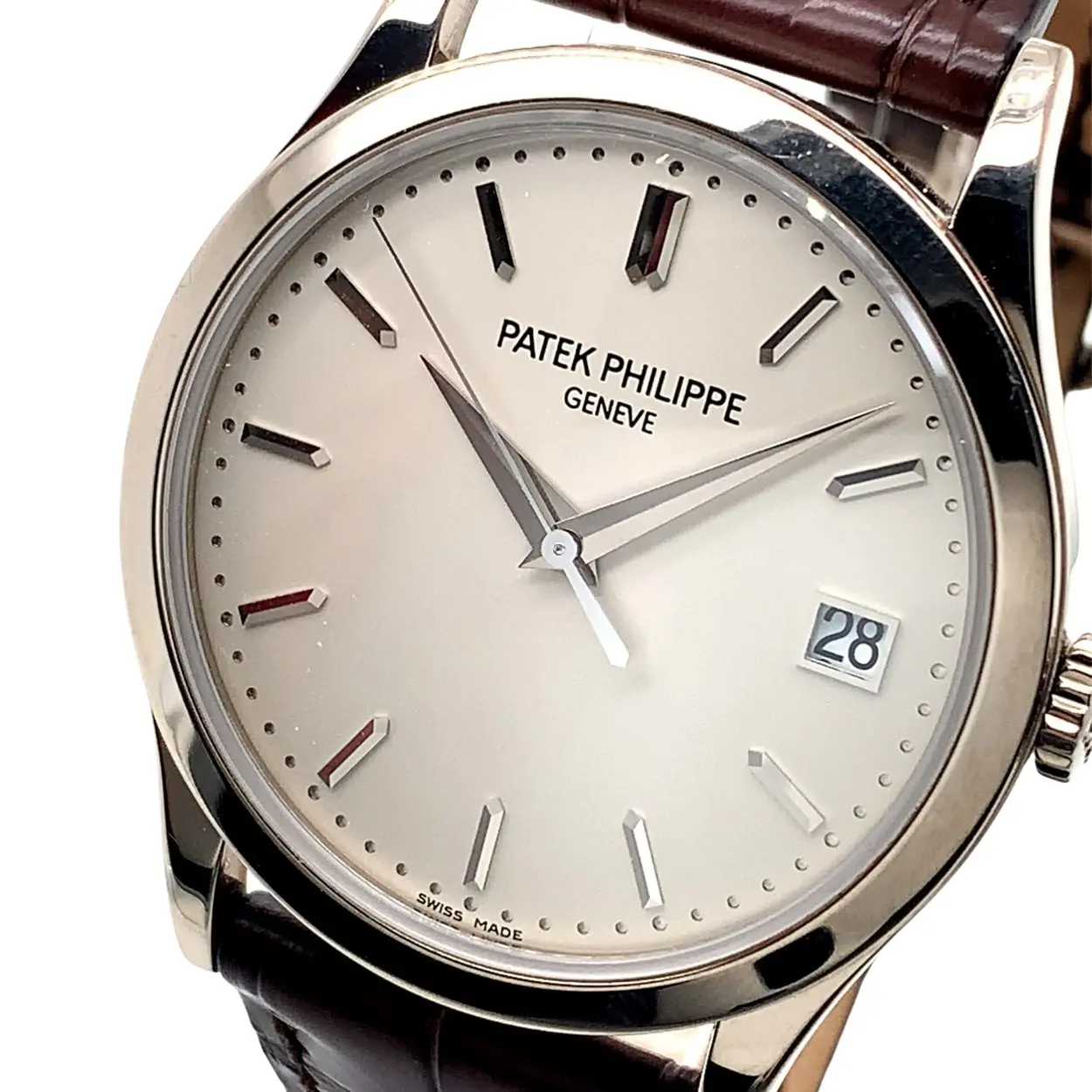 Patek Philippe Calatrava 5296G-010 38mm White gold Silver 4