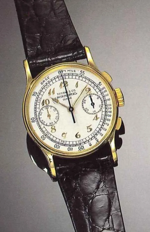 Patek Philippe Chronograph 130 33mm Yellow gold Silver