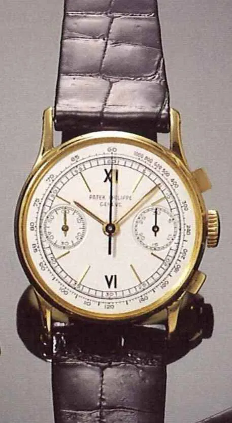 Patek Philippe Chronograph 130 34mm Yellow gold Silver