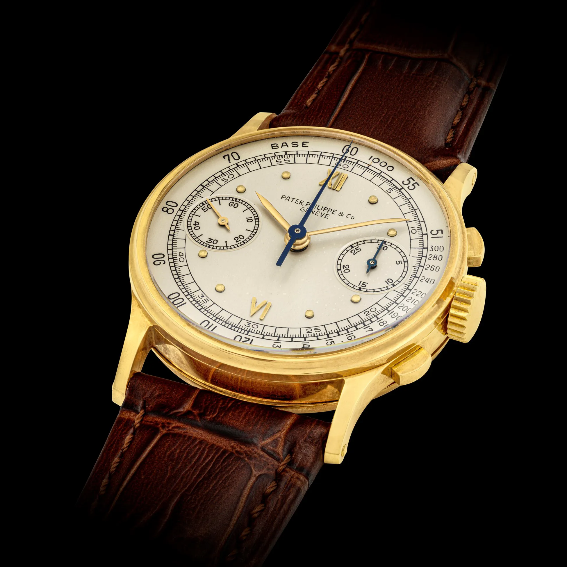 Patek Philippe Chronograph 130 33mm Yellow gold Silver 1