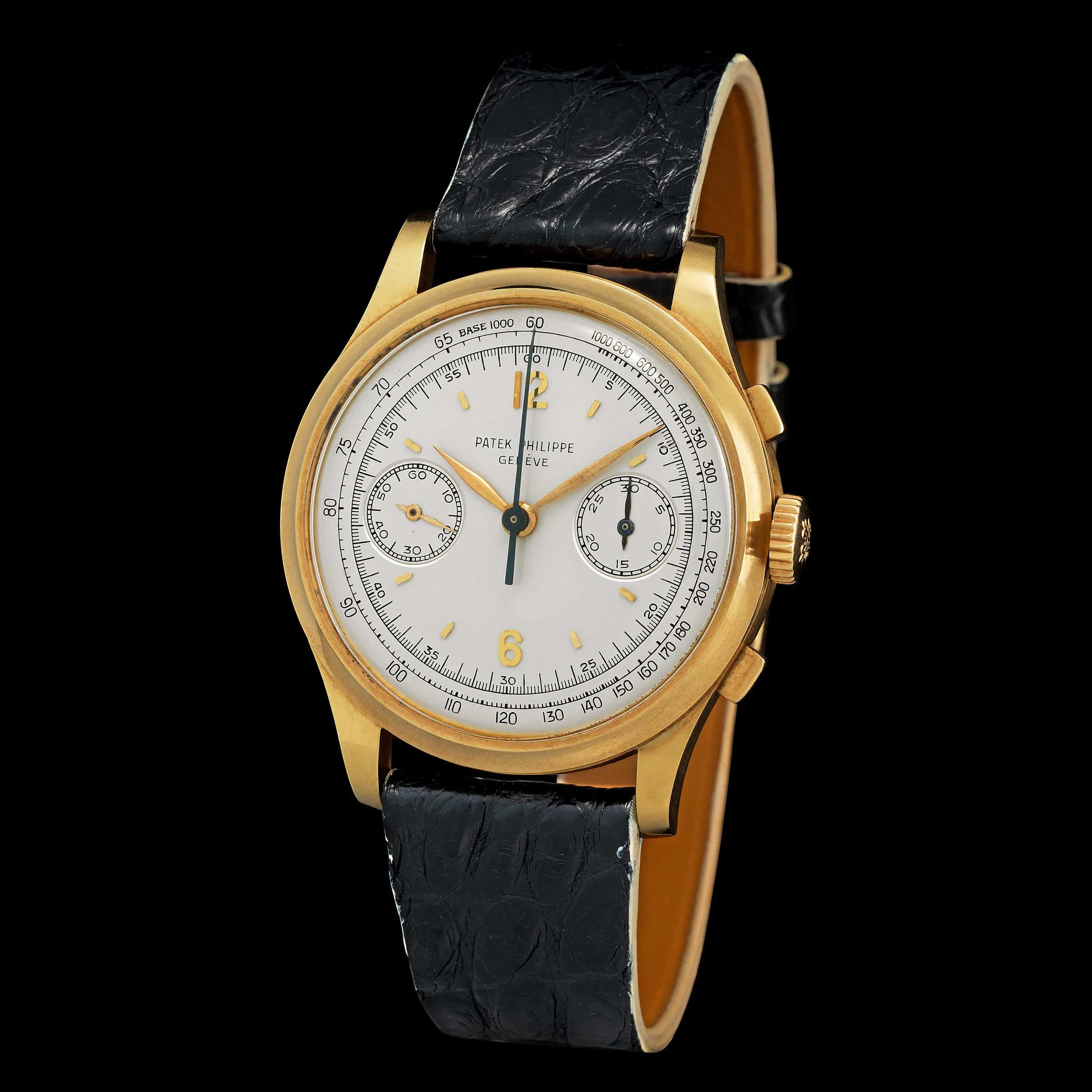 Patek Philippe Chronograph 530 36.5mm Yellow gold Silver