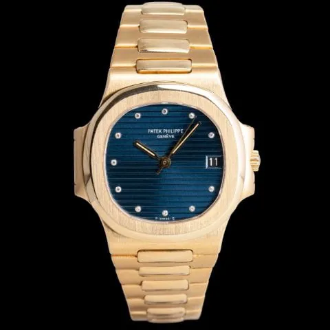 Patek Philippe Nautilus 3800 37.5mm Yellow gold Blue