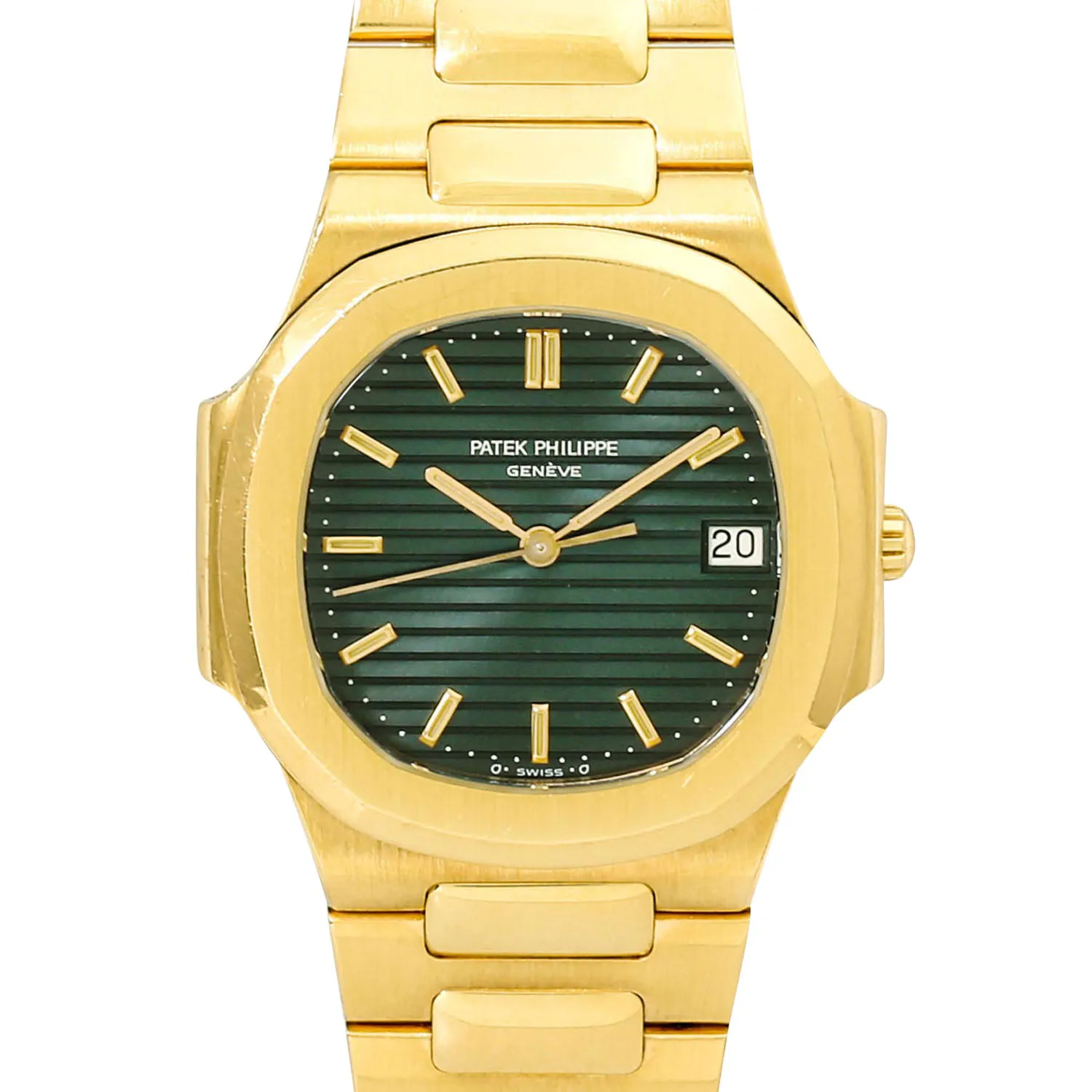 Patek Philippe Nautilus 3900/1 32mm Yellow gold Green