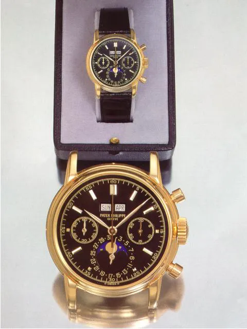 Patek Philippe Perpetual Calendar Chronograph 2499 37mm Yellow gold Black