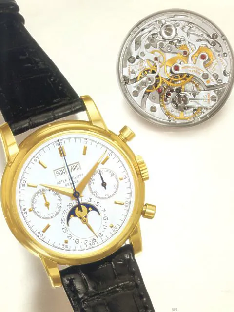 Patek Philippe Perpetual Calendar Chronograph 2499 38mm Yellow gold White