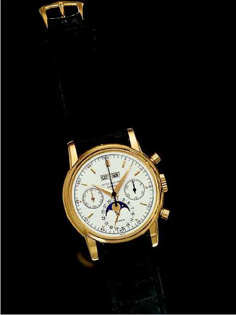 Patek Philippe Perpetual Calendar Chronograph 2499 38mm Yellow gold Silver