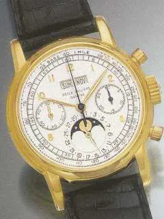 Patek Philippe Perpetual Calendar Chronograph 2499 37mm Yellow gold Silver