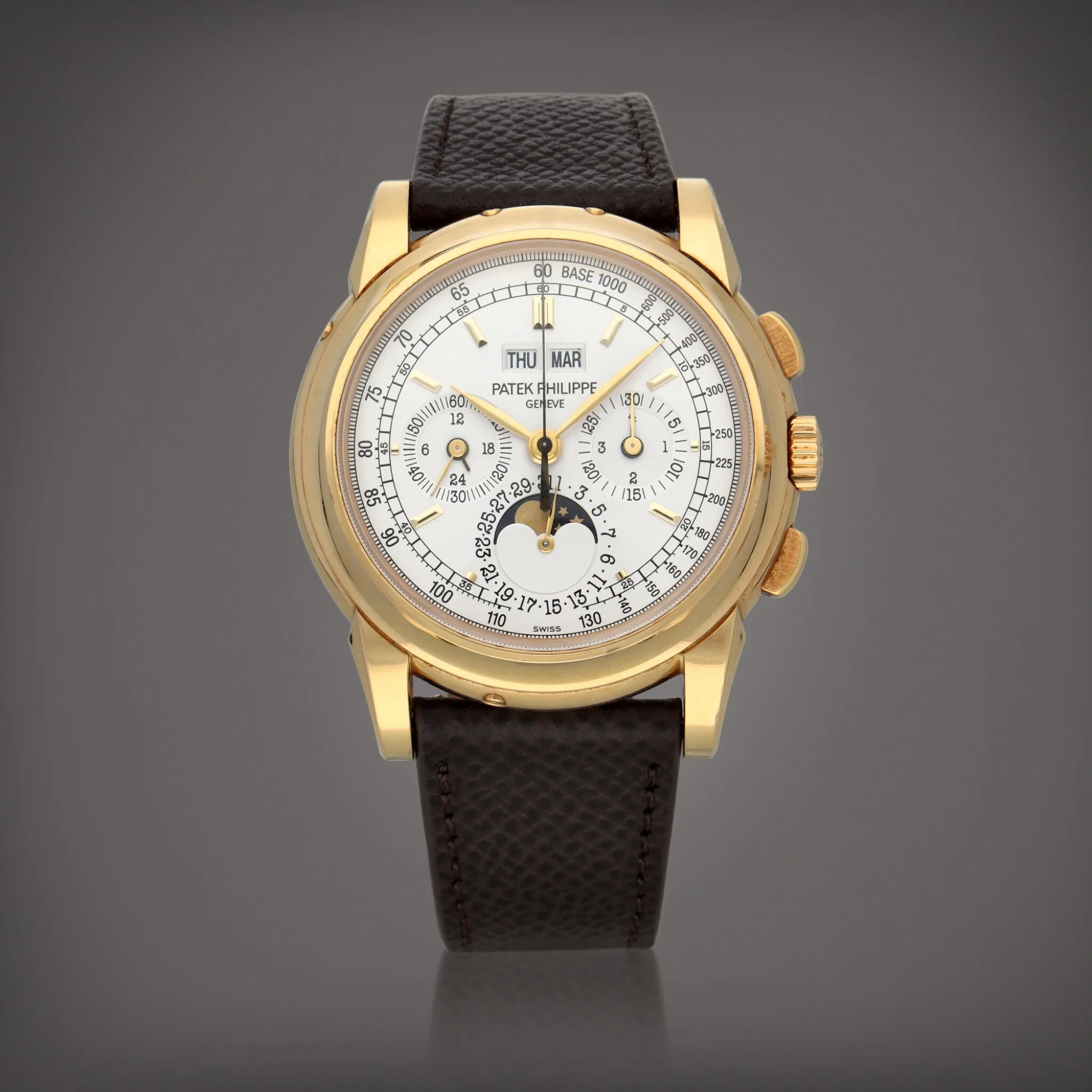 Patek Philippe Perpetual Calendar Chronograph 5970J 40mm Yellow gold Silver